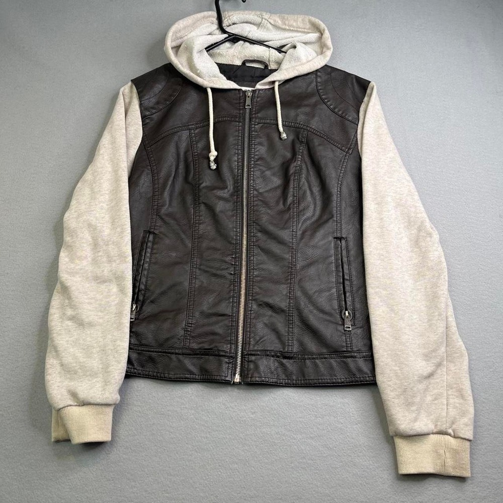 Made by Johnny Los Angeles Womens Large Brown leather Jacket